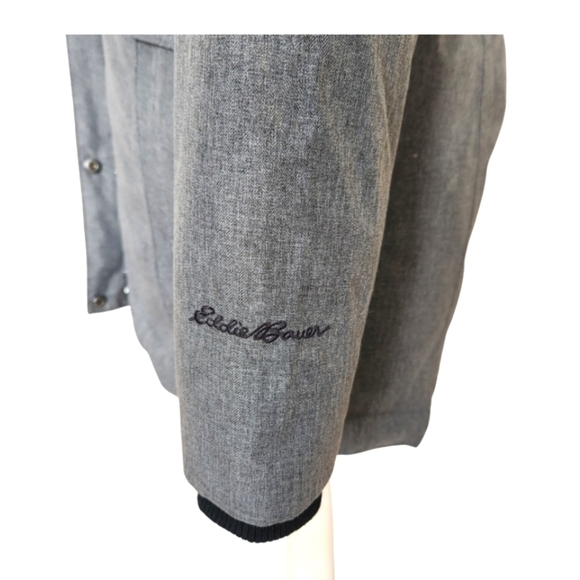 Eddie Bauer Down Filled Winter Puffer Jacket Faux Fur Hood - Picture 8 of 12